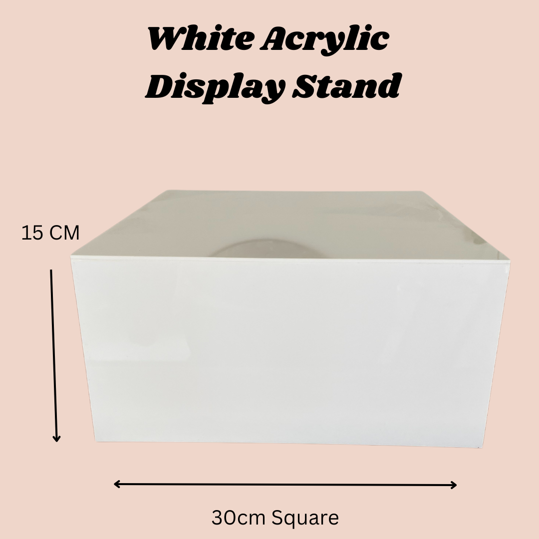 Image of White Acrylic Display Stand