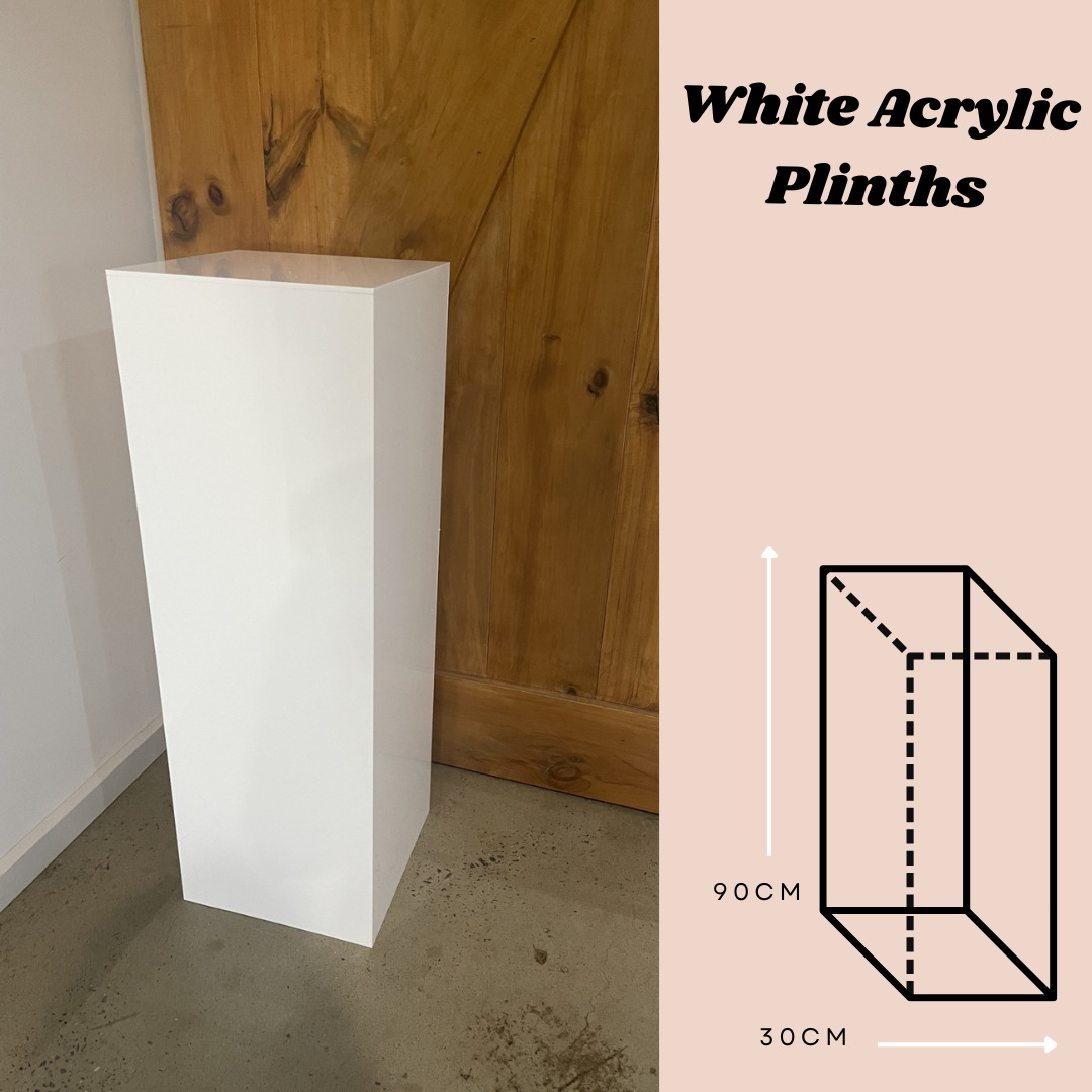 Image of White Acrylic Plinth