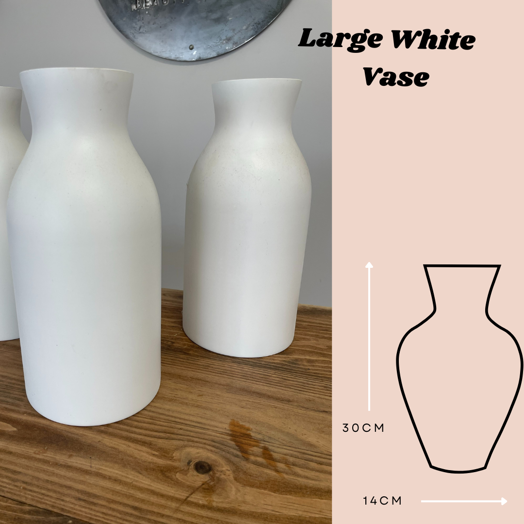 Image of Large White Vase