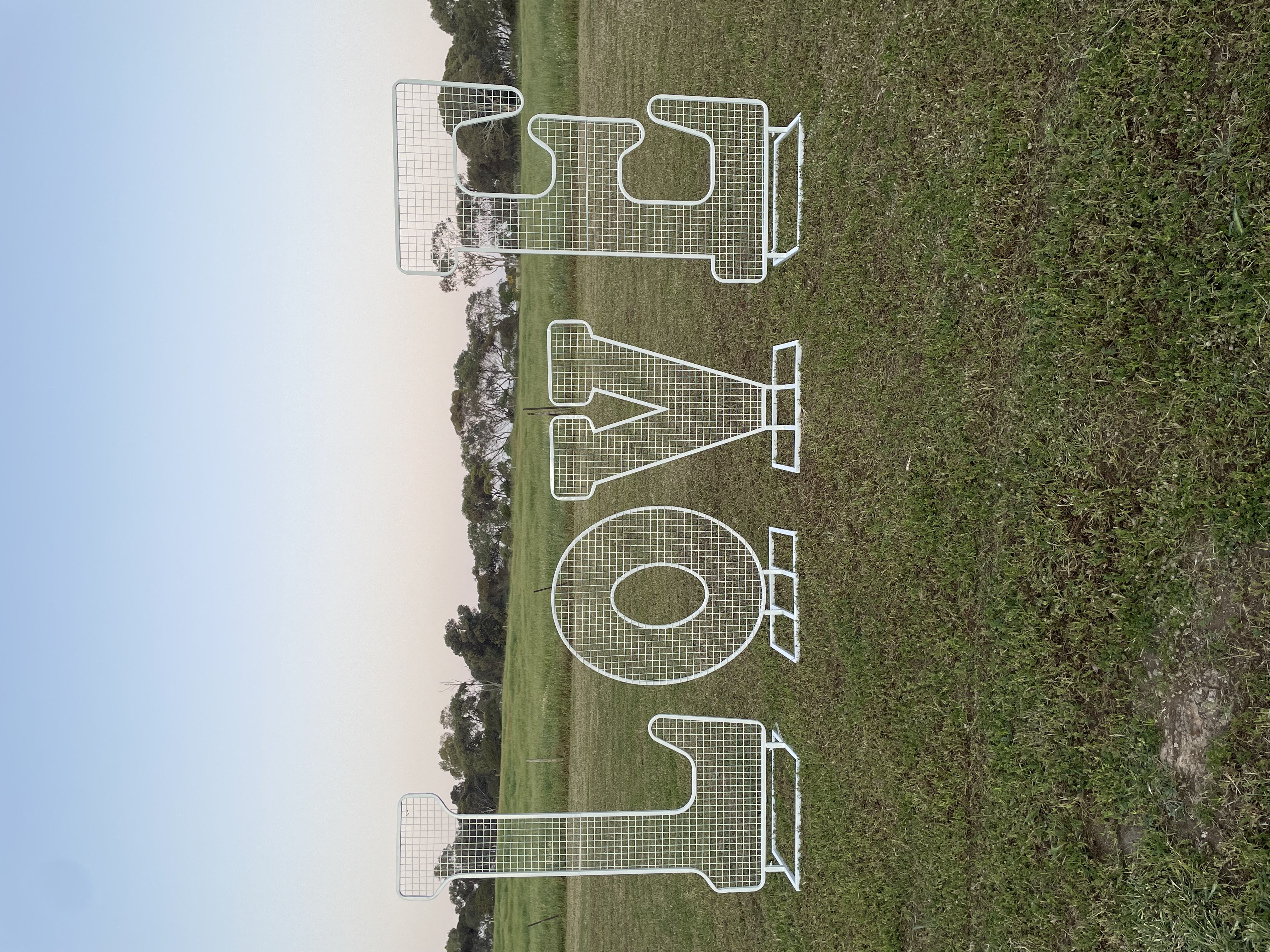 Image of Huge Mesh Love Sign