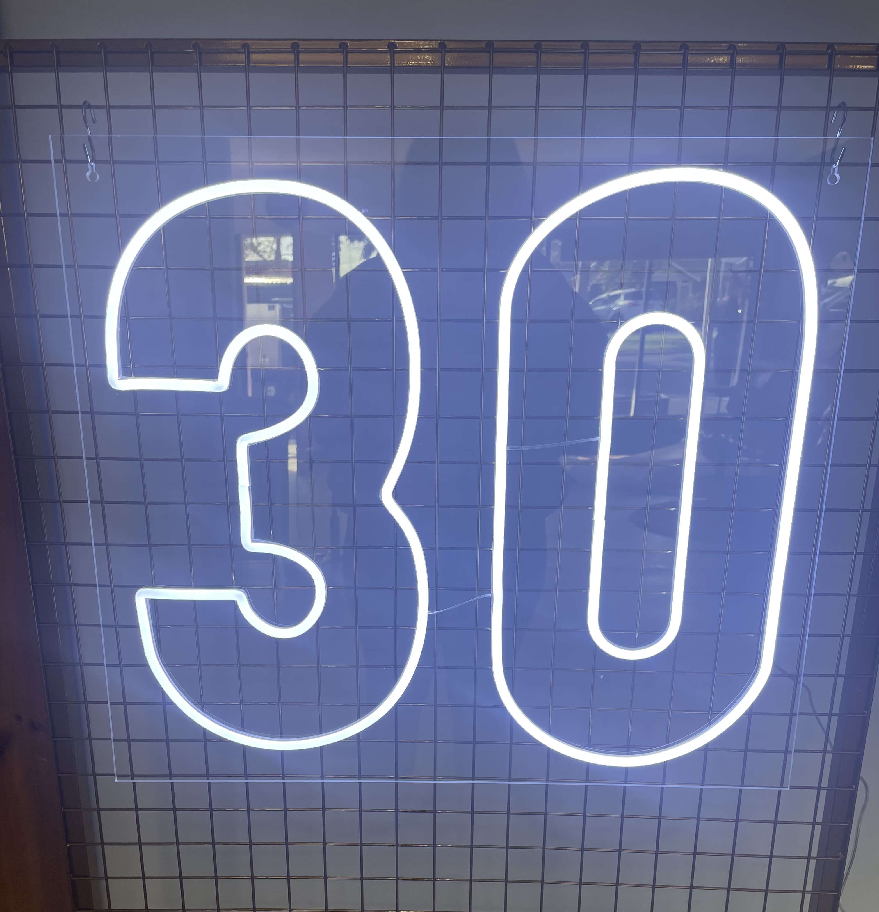 Image of 30 Neon Sign