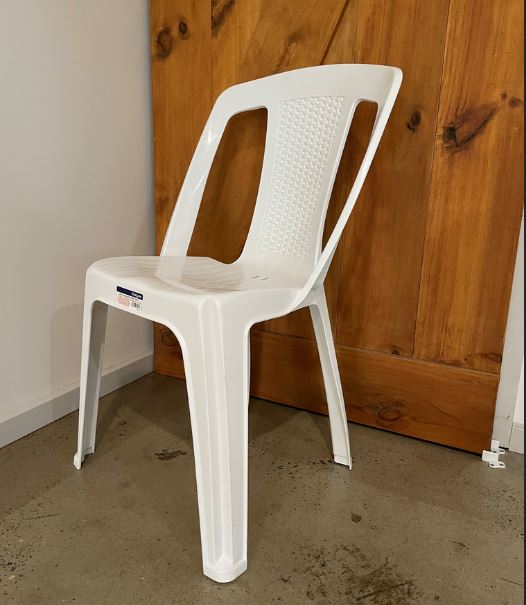 Image of White Plastic Chairs