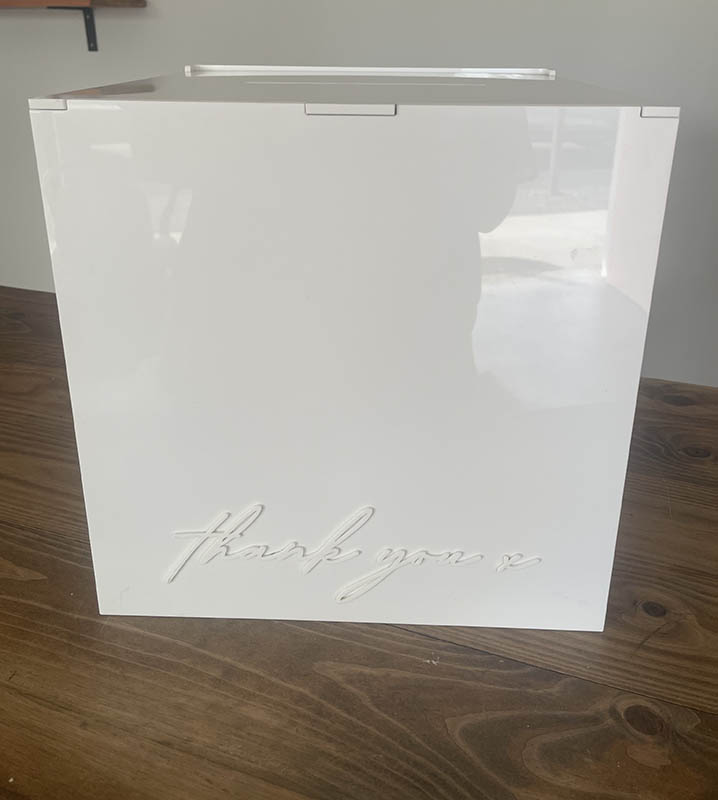 Image of Thank You Acrylic Box