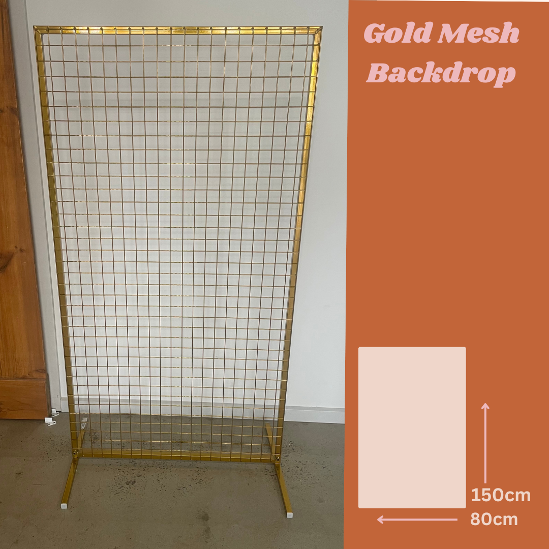 Image of Gold Mesh Backdrop